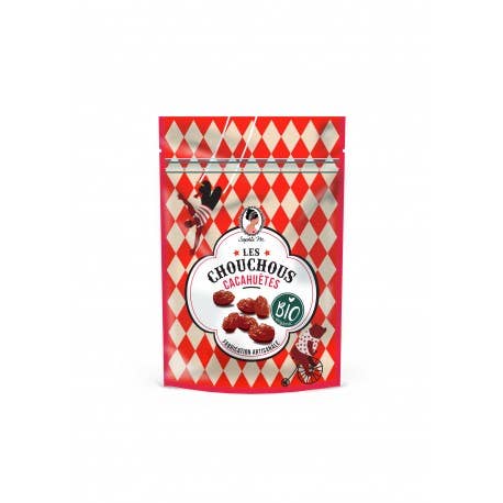 CHOUCHOUS CACAHUETES, BIO, sucre de canne 80g