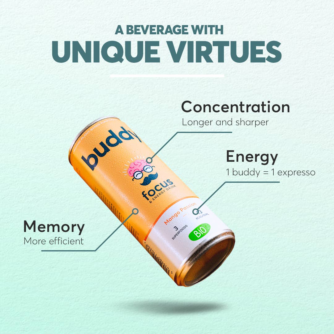 Buddy – Boisson énergisante naturelle et bio