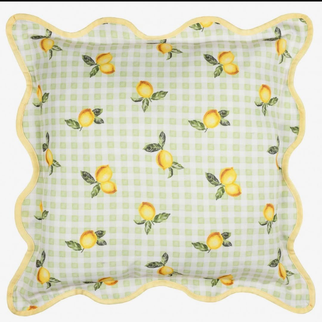 Coussin d’extérieur floqué à la main – Maison Andea