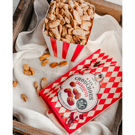CHOUCHOUS CACAHUETES, BIO, sucre de canne 80g