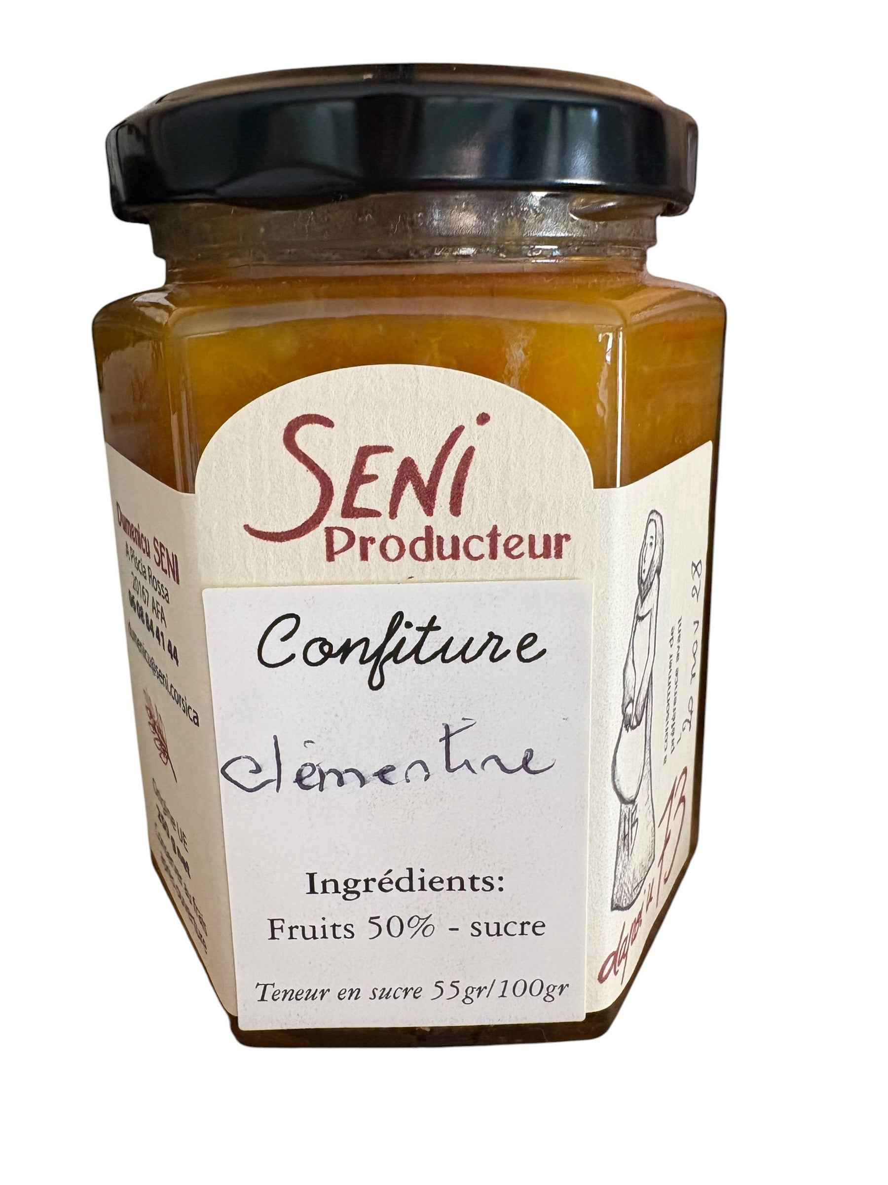 Confiture de Clémentine 250g - Seni Producteur – Piscia Rossa (Corse-du-Sud)