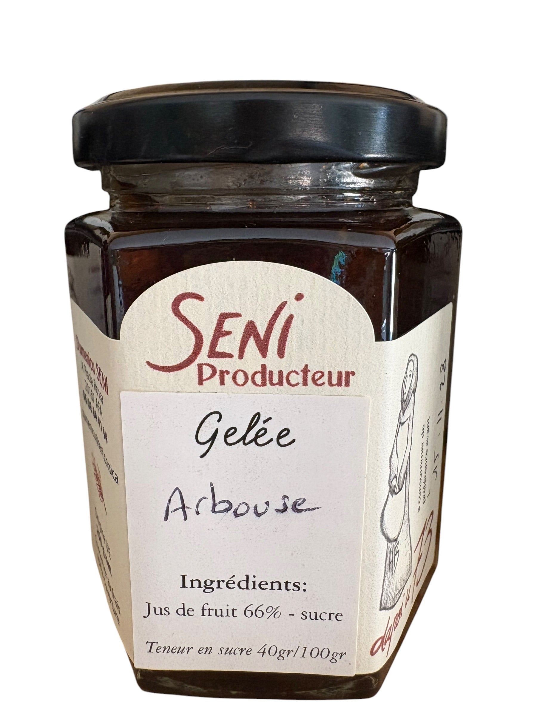 Gelée d’Arbouse 250g - Seni Producteur – Piscia Rossa (Corse-du-Sud)