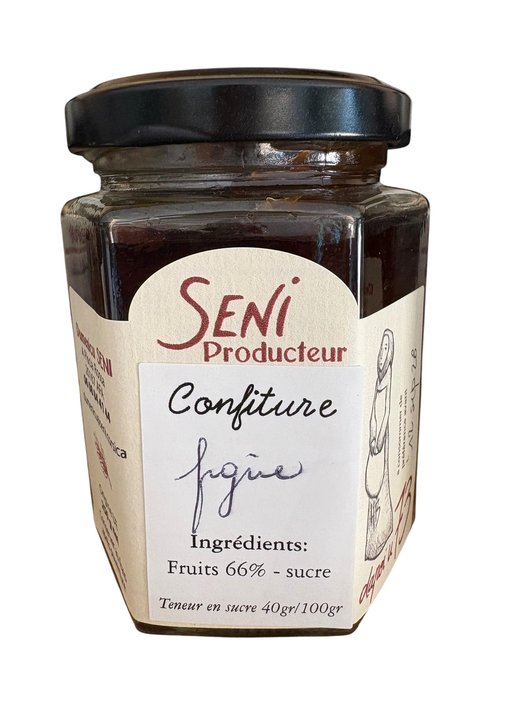 Confiture de Figue 500g - Seni Producteur – Piscia Rossa (Corse-du-Sud)
