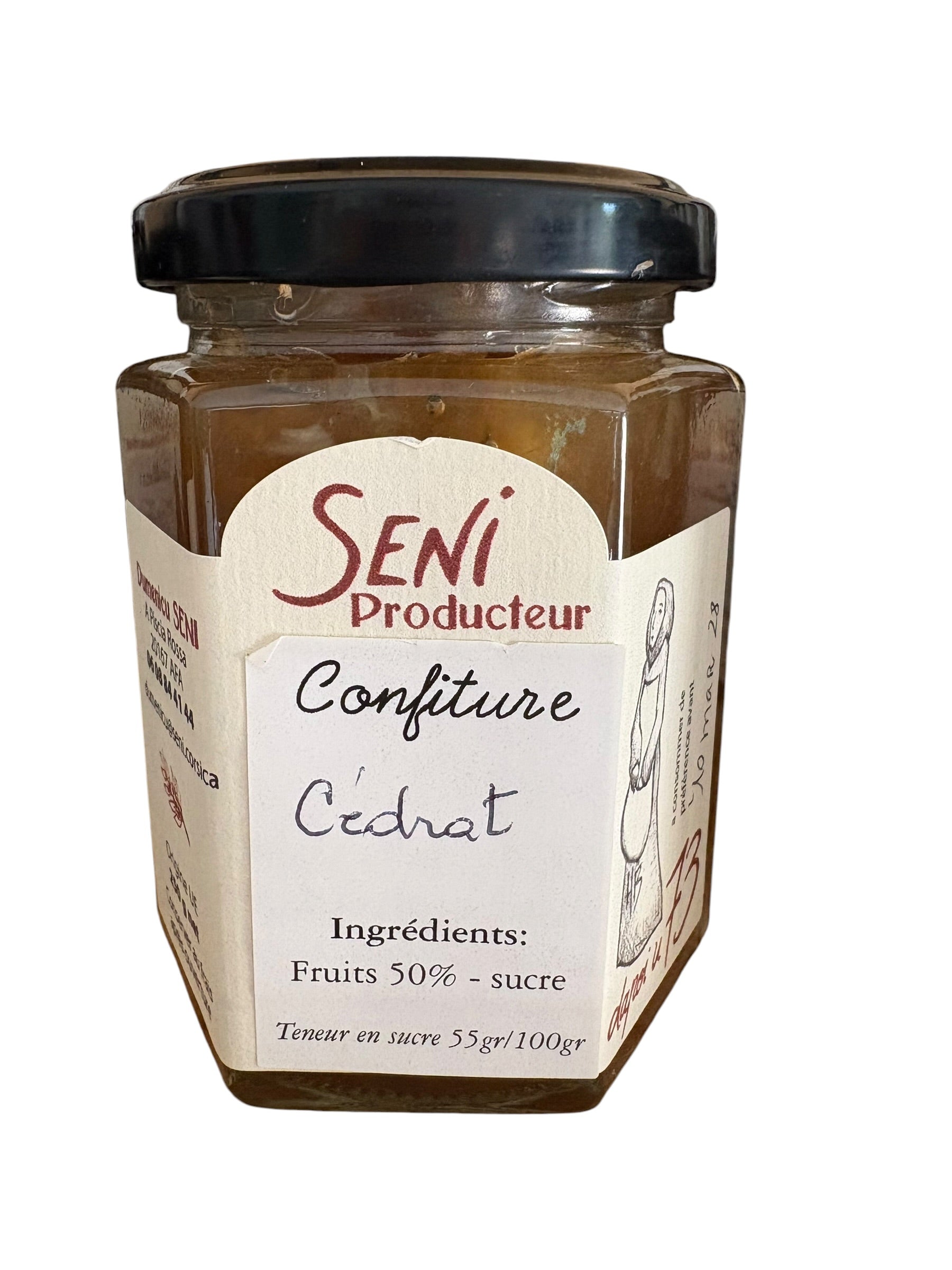 Confiture de Cédrat 250g - Seni Producteur – Piscia Rossa (Corse-du-Sud)