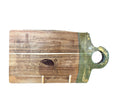 Planche à découper en Acacia gravée + résine Epoxy - Maison Andea