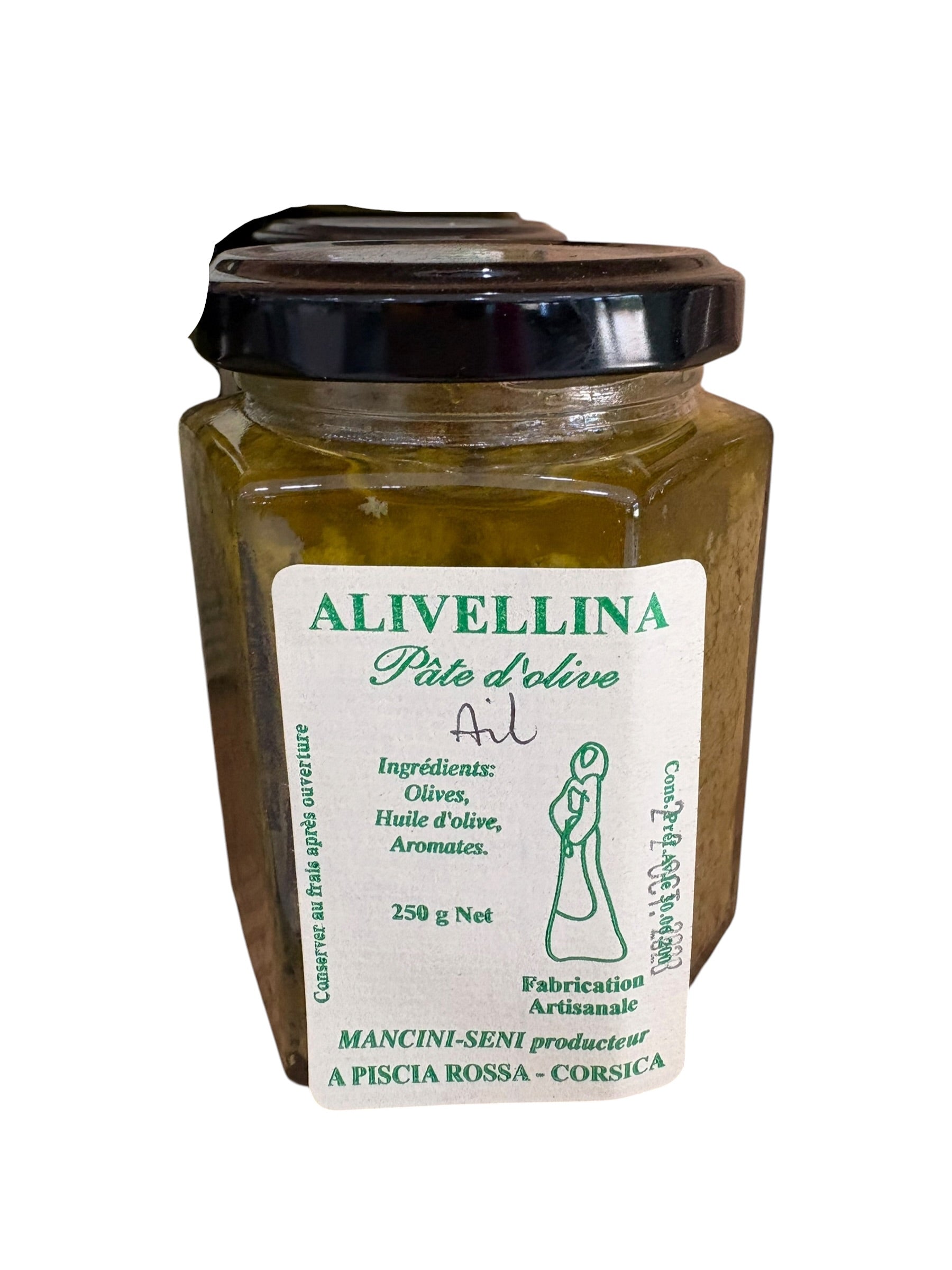 Alivellina – Pâté d’olive artisanal (Ail, Myrte & Thym) – 250 g - I Biscotti di Mammone