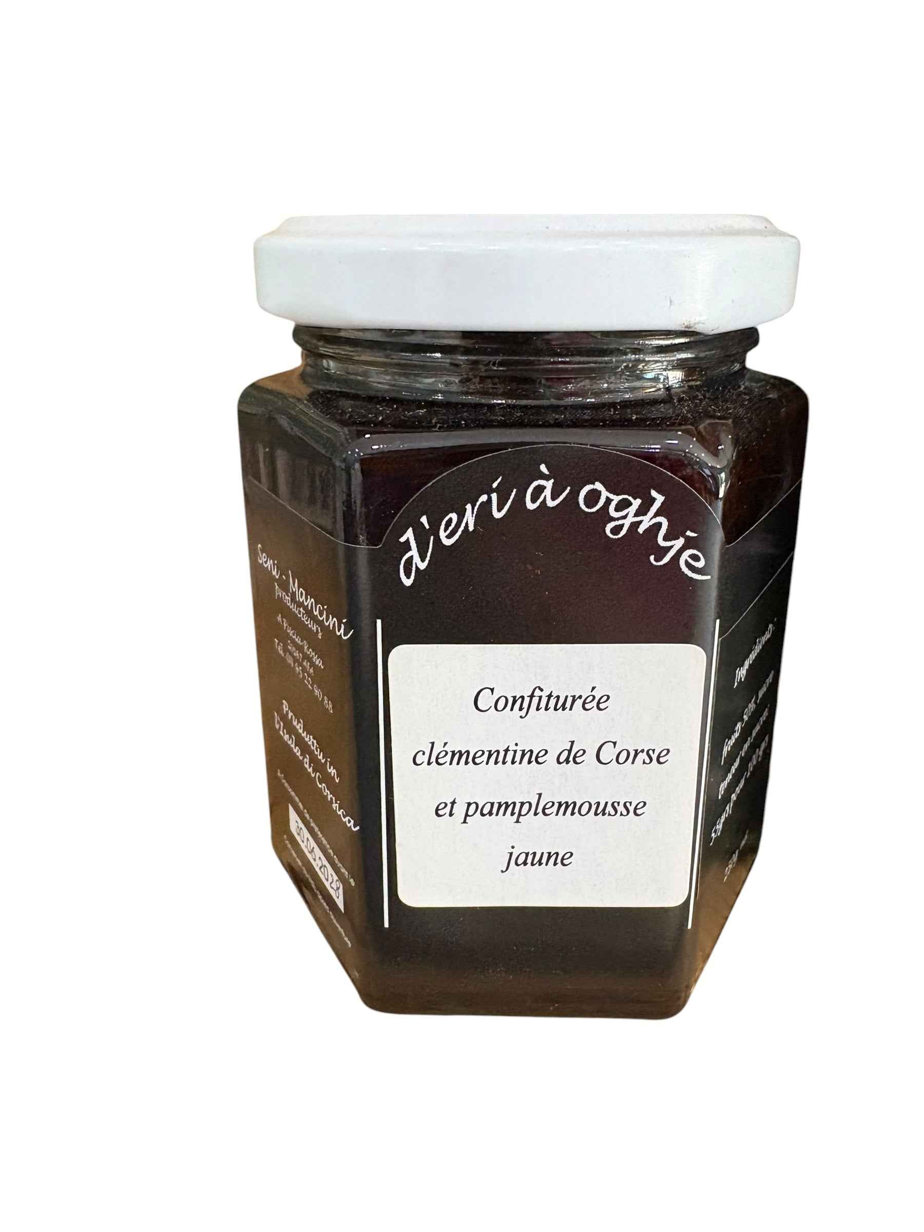 Confiturée Clémentine de Corse et Pamplemousse jaune - 250g
