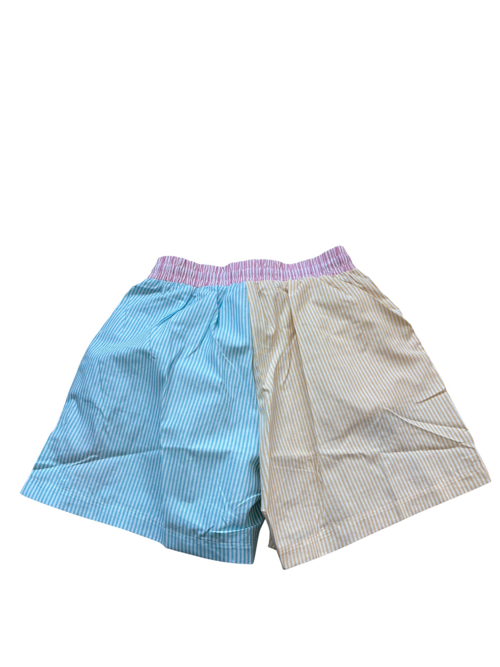 Ensemble chemise & short brodé – Multicolore