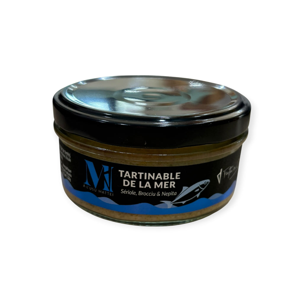 Tartinable de la mer – Sériole, Brocciu AOP & Nepita – À l’Usu Mattei – 120 g