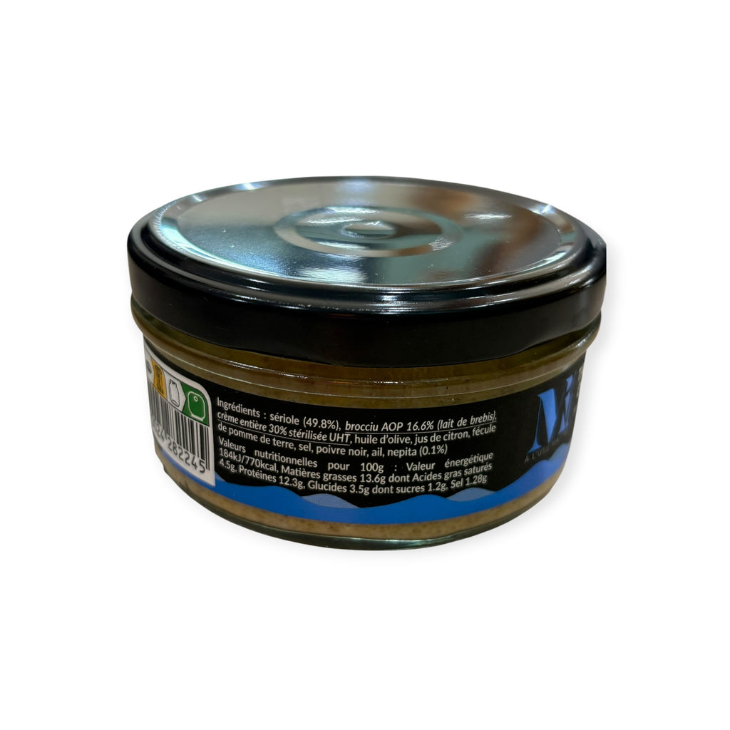 Tartinable de la mer – Sériole, Brocciu AOP & Nepita – À l’Usu Mattei – 120 g