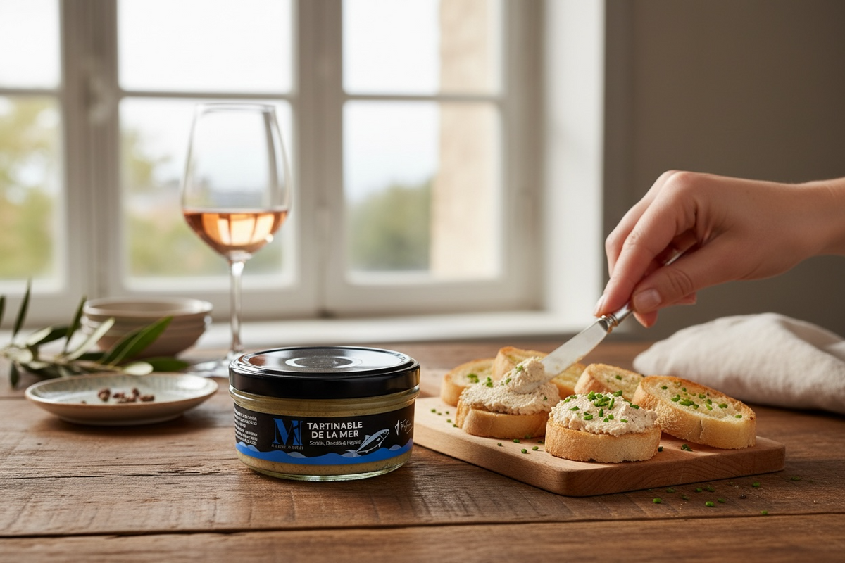 Tartinable de la mer – Sériole, Brocciu AOP & Nepita – À l’Usu Mattei – 120 g