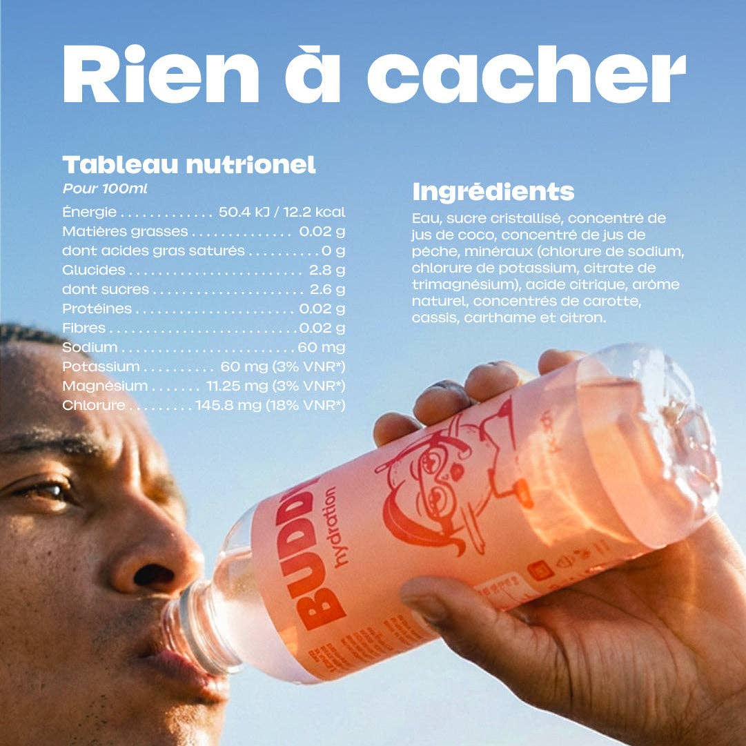 BUDDY | Boisson aux électrolytes | Pêche