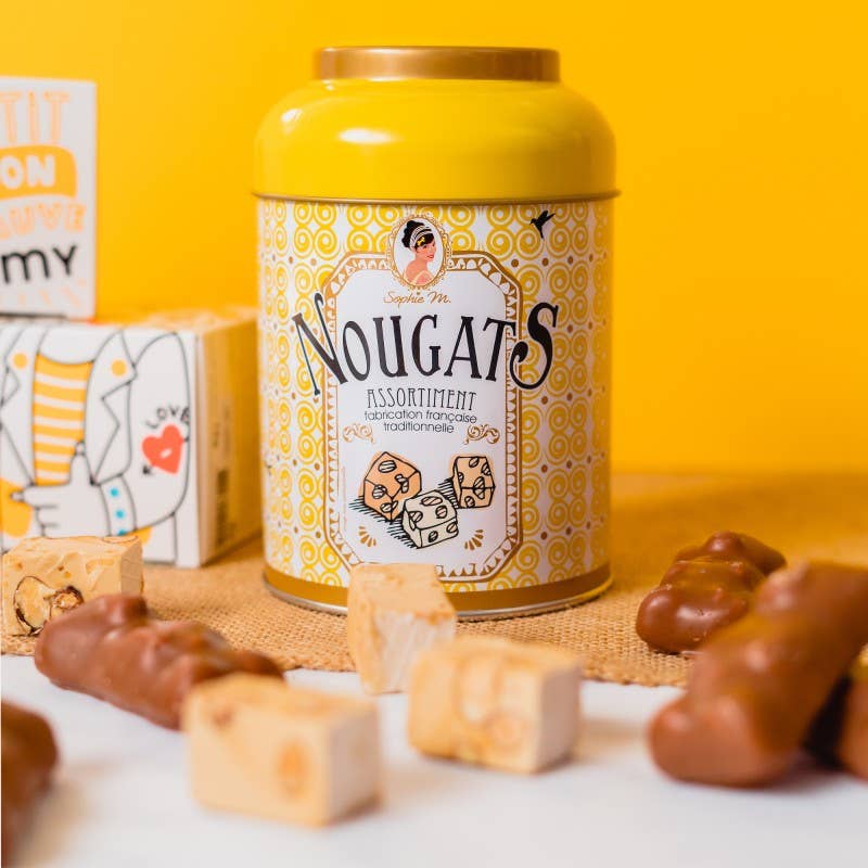 NOUGATS assortis Sophie M - Boite metal  170 gr