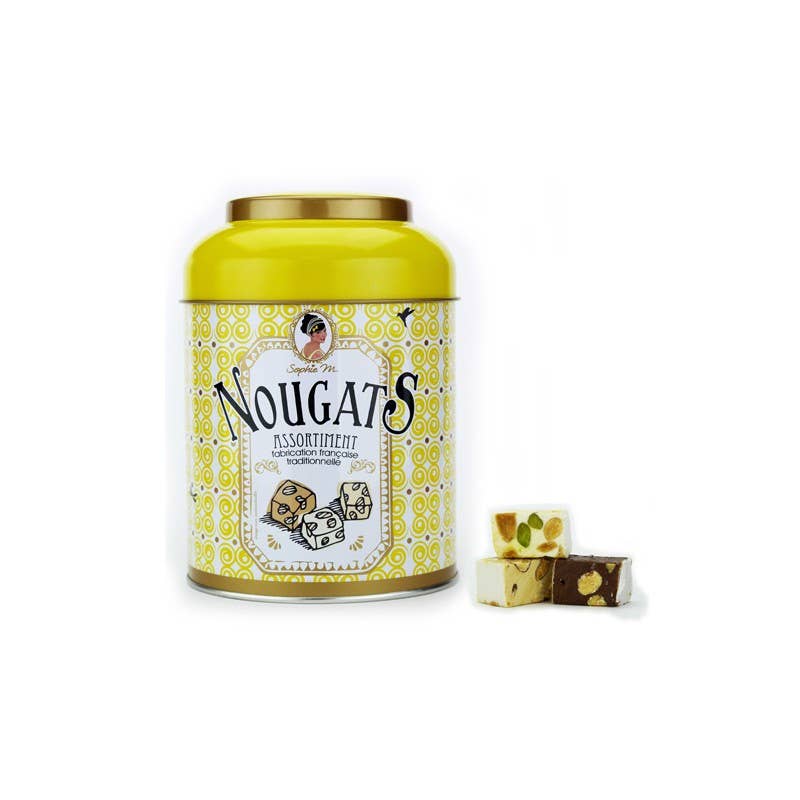 NOUGATS assortis Sophie M - Boite metal  170 gr